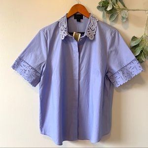 J. Crew Beaded Button Down Collared Shirt
